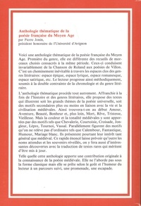 Anthologie thématique de la poésie française du Moyen Age