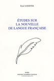 René Godenne - Etudes sur la nouvelle de langue française.