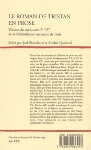Le roman de Tristan en prose Tome 1 Version du manuscrit fr. 757 de la Bibliothèque nationale de Paris