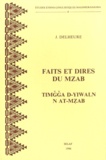Jean Delheure - Faits et dires du Mzab - Timgga d'yiwaln n at-Mzab..