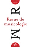  Société Française Musicologie - Revue de musicologie Tome 106 N° 1 (2020) : .