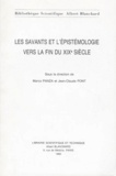Marco Panza et Jean-Claude Pont - Les savants et l'épistémologie vers la fin du XIXe siècle.