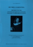 Jacques Bernoulli - Oeuvres complètes - Premier volume concernant principalement l'astronomie, la physique et la philosophie des sciences.