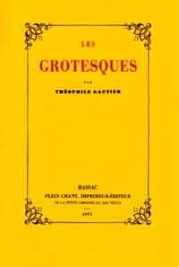 Théophile Gautier - Les grotesques.
