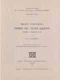 Kristofer-Marinus Schipper - Projet Tao-Tsang - Index du Yunji Qiqian, 2 volumes.