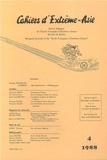 Éd. john Lagerwey - Cahiers d'Extrême-Asie 4 : Cahiers d'Extrême-Asie n° 04 (1988) - Etudes taoïstes I  /  Taoïst Studies I 1988.