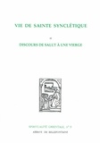  Anonyme - Vie De Sainte Syncletique Et Discours De Salut A Une Vierge.