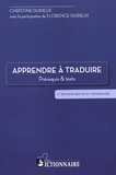 Christine Durieux - Apprendre à traduire - Prérequis et tests.