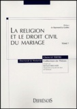 Claire Le Tertre - La religion et le droit civil du mariage.