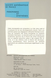 Panoramas et synthèses N° 121 Séries divergentes et théories asymptotiques