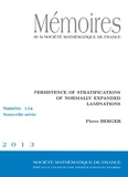 Pierre Berger - Mémoires de la SMF N° 134/2013 : Persistence of Stratification of Normally Expanded Laminations.
