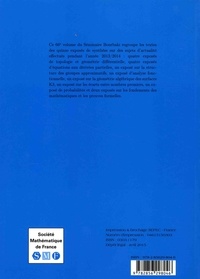 Astérisque N° 367-368/2015 Séminaire Bourbaki Volume 2013/2014 Exposés 1074-1088