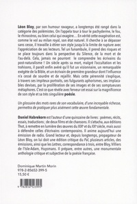 Du style de Léon Bloy. Suivi d'un glossaire de ses mots rares