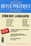 Jean-Philippe Moinet et  Collectif - Revue Politique Et Parlementaire N°995 Juillet-Aout 1998 : Extreme Droite, La Radicalisation.