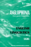  SIGMA - Anglophonia N° 6/1999 : English linguistics.