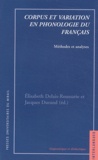  DELAIS ROUSSARI - Corpus et variation en phonologie du français - Méthodes et analyses.