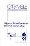 Geneviève Cortes - Caravelle N° 91, Juin 2009 : Migrants d'Amérique latine - Penser et vivre le retour.