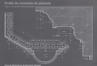  Ministère de la Culture - Profils de corniches de plafonds - Tome 2, De Louis XVI à l'Epoque Restauration.