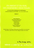 Claire Margolinas et Maha Abboud-Blanchard - En amont et en aval des ingénieries didactiques - 15e Ecole d'Eté de didactique des mathématiques, Clermont-Ferrand (Puy-de-Dôme) - du 16 au 23 aôut 2009. Volume 1. 1 Cédérom