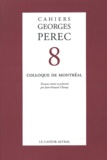 Jean-François Chassay - Cahiers Georges Perec N° 8 : Colloque de Montréal.