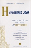 Pauline Schmitt Pantel - Hypothèses 2007 - Travaux de l'Ecole doctorale d'histoire de l'université Paris I Panthéon-Sorbonne.