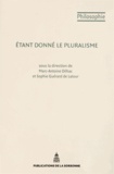 Marc-Antoine Dilhac et Sophie Guérard de Latour - Etant donné le pluralisme.