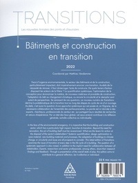 Bâtiments et construction en transition  Edition 2022