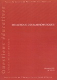 Alain Denis et  Collectif - Revue du CRE N° 22-23 Décembre 20 : Didactiques des mathématiques.