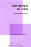Geneviève Girard-Gillet - Aux marges du texte - Texte et co-texte.