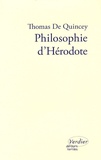 Thomas de Quincey - Philosophie d'Hérodote.