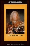 Jean-Claude Bonnefont - Stanislas et son Académie - Colloque du 250e anniversaire, 17-19 septembre 2001.
