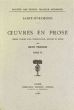 Charles de Saint-Evremond - oeuvres en prose - Tome III.