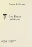 Antoine de Nerveze - Les Essais poétiques.