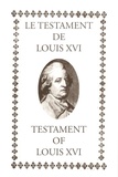 Pierre Menou - Le testament de Louis XVI - Testament of Louis XVI.