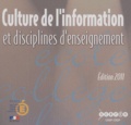  CRDP Midi-Pyrénées - Culture de l'information et disciplines d'enseignement - CD-ROM.