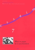 Erik Porge - Essaim N° 7, Printemps 2001 : Mise en pages de la psychanalyse.