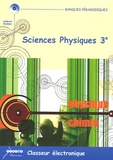 Didier Boni et Alain Carrier - Sciences physiques 3e, Classeur électronique - CD-ROM Licence établissement.