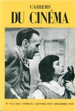 Cahiers du cinéma - Cahiers du cinéma Tome 9, N°91 à 102, janvier-décembre 1959 : .
