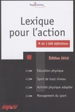 David Adé et Nicolas Mascret - Lexique pour l'action.
