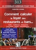 Christian Bonnin - Comment calculer le loyer des restaurants et bars.