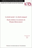 Fabrice Bocquillon et Olivier Jouanjan - Le droit social - Le droit comparé - Etudes dédiées à la mémoire de Pierre Ortscheidt.