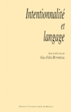 Duportail - Intentionnalité et langage - [colloque, Rennes, 24-25 avril 1998.