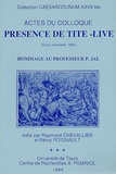 Raymond Chevallier et Rémy Poignault - Présence de Tite-Live - Hommage au Professeur P. Jal.