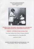 Rosie Findlay et Sébastien Salbayre - GRAAT N° 36, Juin 2007 : Histoires d'enfant, histoires d'enfance - Tome 2, Littérature.