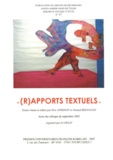 Eric Athenot et Arnaud Regnauld - GRAAT N° 37 : "(R)apports textuels".