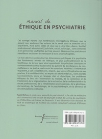 Manuel d'éthique en psychiatrie