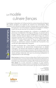 Le modèle culinaire français. Diffusion, adaptations, transformations, oppositions dans le monde (XVIIe-XXIe siècle)