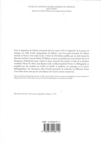 Pierre I Ballard et Robert III Ballard. Imprimeurs du roy pour la musique (1599-1673) Volume 2