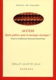 Pascale Seys - Access - Quels publics pour la musique classique ?.