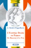 Ariane Chebel d'Appollonia - L'Extreme-Droite En France. De Maurras A Le Pen, Edition 1996.